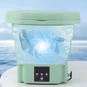 Mini Máquina de Lavar Dobrável 5L – Portátil, Touch e Automática