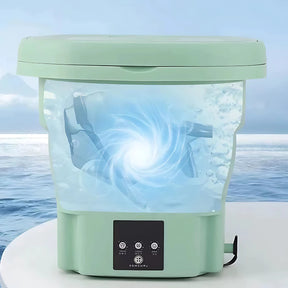 Mini Máquina de Lavar Dobrável 5L – Portátil, Touch e Automática