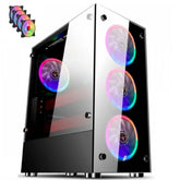 GB1749 PC Gamer Case with 4 RGB Fans and Front and Side Tempered Glass