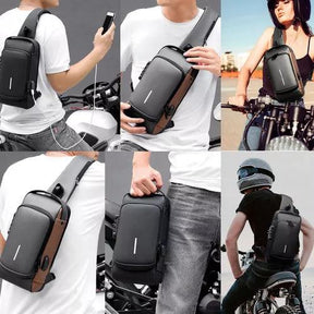 Men's Anti-Theft Fanny Pack with Padlock | Waterproof