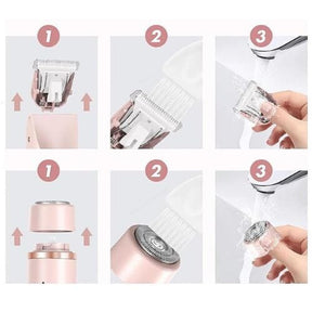 Depilador 2 em 1 Corporal e Facial – À Prova D’Água, Prático e Eficiente