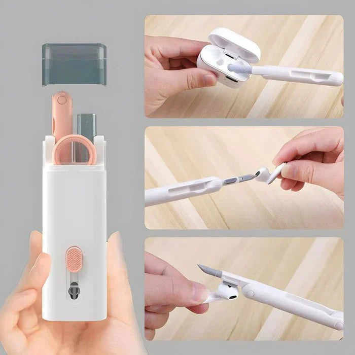 Escova de Limpeza 7 em 1 para Teclado, Fones, Laptop e Eletrônicos