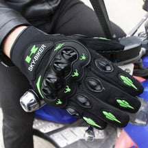 Luva Motociclista Couro Resistente Impermeavel - Hand Shield