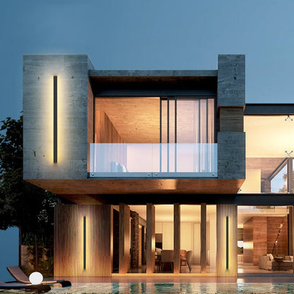 Luminária de parede externa Linear Luxe™