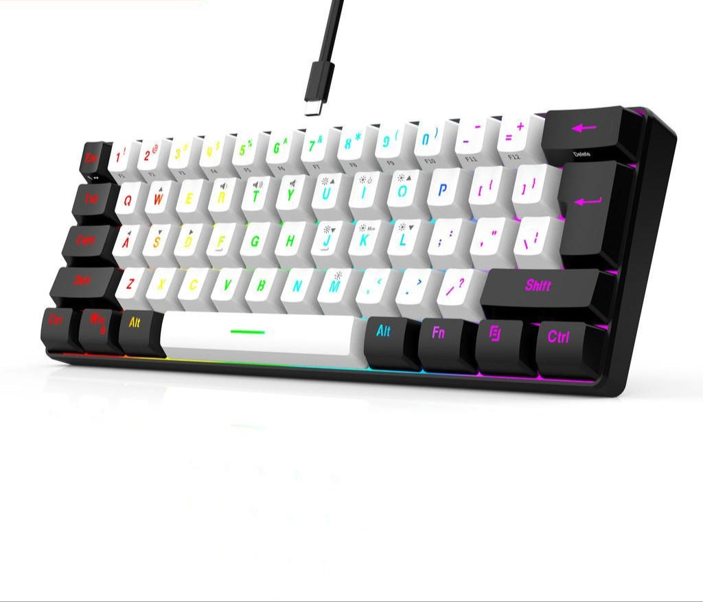 61-Key RGB Mini USB-C Gaming Keyboard | Compact and Portable