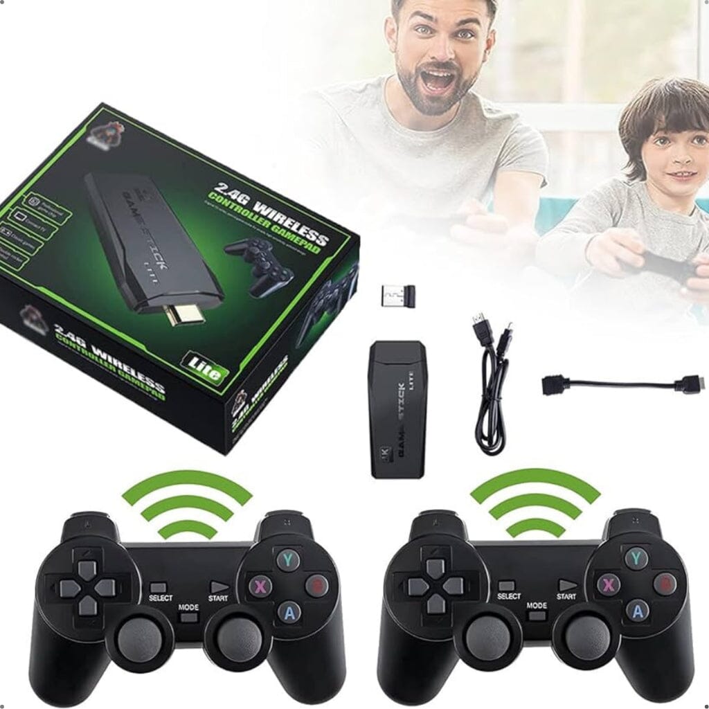 Console Stick com 10.000 Jogos – 2 Controles Sem Fio e Pronto para Jogar